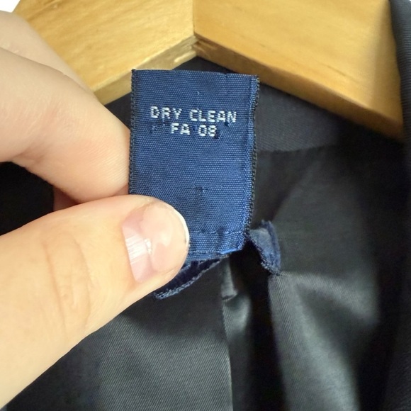 J. Crew Women’s School Boy Wool Blazer Size 2 Black Shoulder Pad Single Breasted - Picture 7 of 9